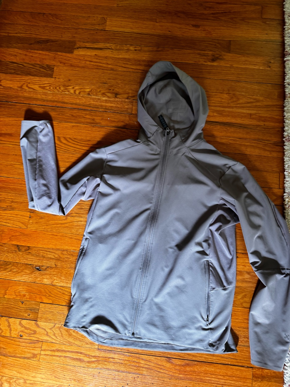 lululemon athletica Light Gray Hooded Softshell Jacket